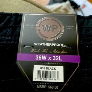 Weatherproof brand, brand new black utility pants with tags